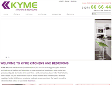 Tablet Screenshot of kymekitchens.com